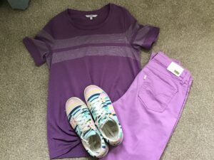 T-shirt trainers and jeans from wardrobe challenge