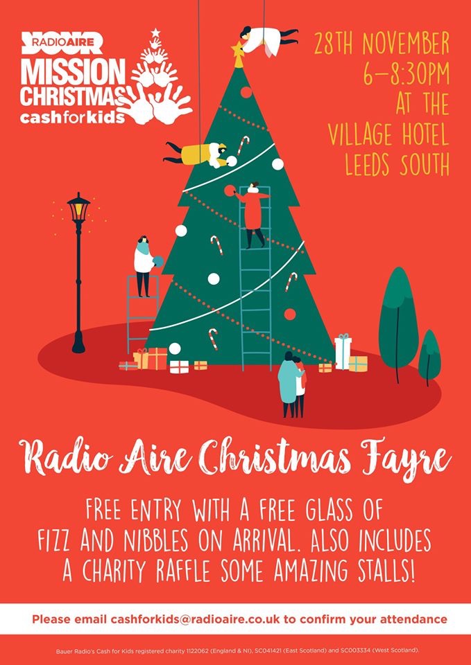 Radio Aire cash for kids Christmas Fayre