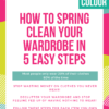 Declutter your wardrobe guide