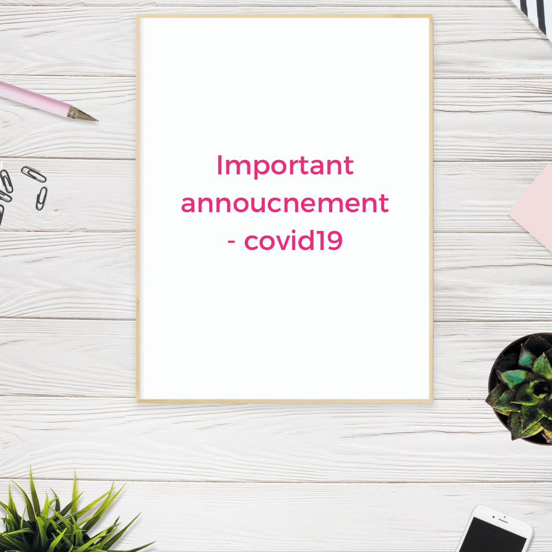 Important announcement covid