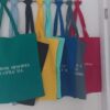 Coloured tote bags