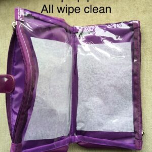 purple travel pouch