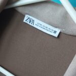 zara coat label