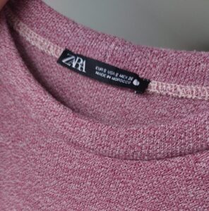 Zara dress label